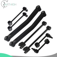 8Pcs Front Upper Lower Control Arm Sway Bar End Link For 2018 Jeep Wrangler JK