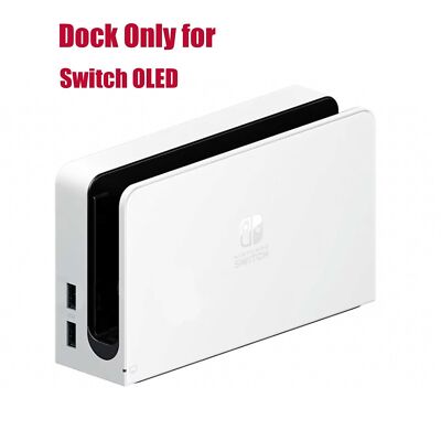 New Official Nintendo Switch OLED Charging Dock ONLY (HEG-007) Original White