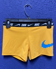 Size Medium Nike Girls Logo Tape Bottoms Bikini Shorts NESSD725