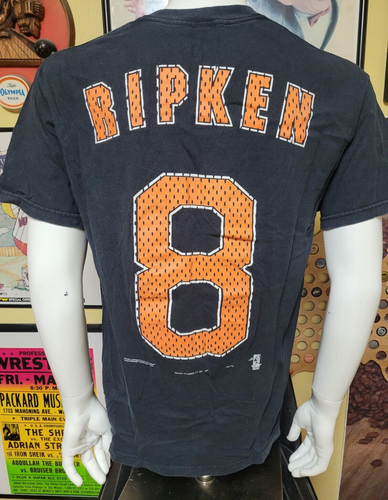VTG 90s 1997 Baltimore Orioles Cal Ripken Jr Jersey T Shirt Large MLB - Picture 4 of 7