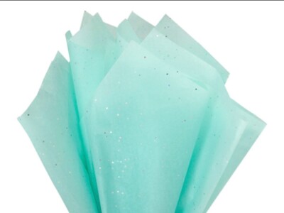 100 Sheets 20''X 28'' Glitter Tissue Paper Gift Bags Packaging Art Tissue 5 Colors
