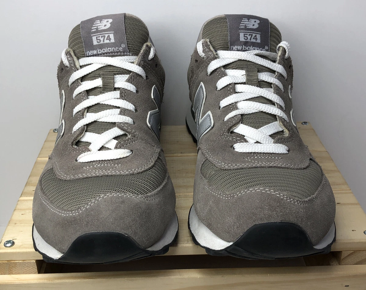 New Balance 574 Classic Gray on Gray W574 GS Women s Size 12 Ex. Cond