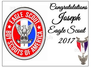 Eagle Scout Edible Cake Decoration Topper Sheet Boy Image Emblem