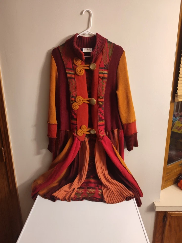 Vintage Handmade Renaissance Era / Pixie RPG Dress Up Size Medium Multi Color - Image 2 of 4