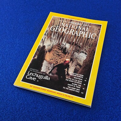 DANGEROUS CAVE EXPLORATIONS MAR 1991 NATIONAL GEOGRAPHIC MAGAZINE SHIPS FREE