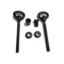 Cheval Mirror Mount Set - Satin Black Finish