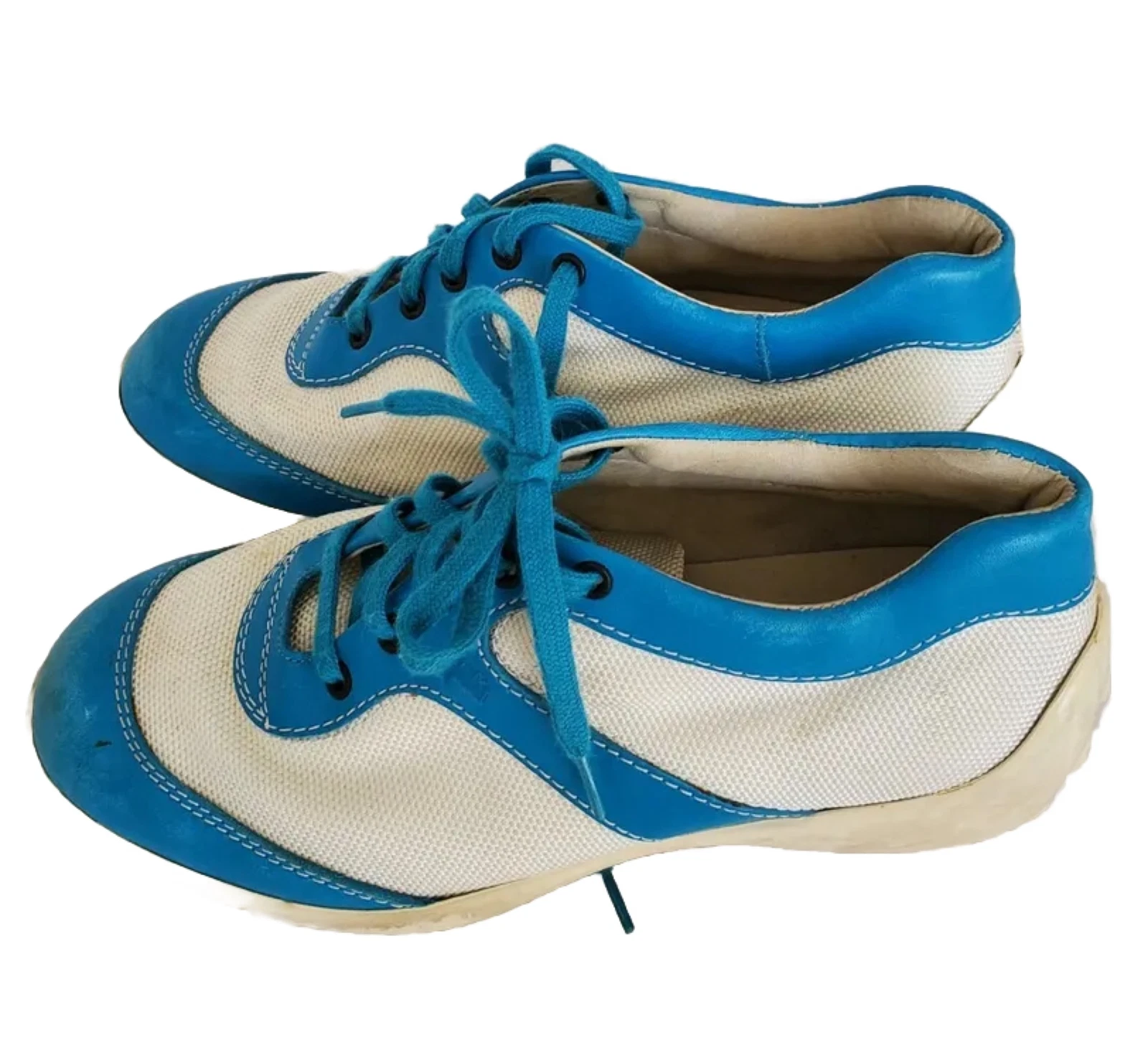 TOD’S Sneaker da guida Saks Fifth Ave Tod's Junior ragazza con lacci bianchi blu 31 13