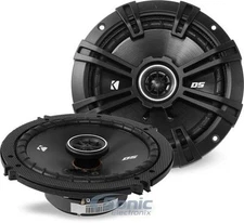 KICKER 240W 6.5" 2-Way DS Series Coaxial Car Stereo Speakers | 43DSC6504