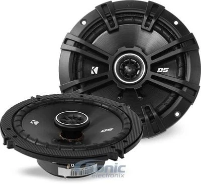 KICKER 240W 6.5" 2-Way DS Series Coaxial Car Stereo Speakers | 43DSC6504