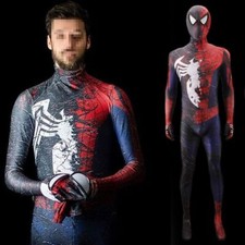 Venom Raimi Spiderman Cosplay Jumpsuit Bodysuit Costume Halloween Adult Kids