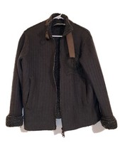 Jc De Castelbajac Wool Sweater Cardigan Jacket Gray Sweater Pullover Shearling L