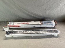 Neodrain ZA3-32-T02-PB 32" 32 inch Linear 2-in-1 Flat Tile Shower Drain Black