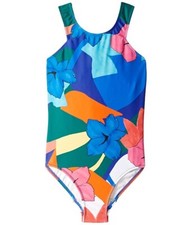 Seafolly L19434 Girls Rainbow Printed Crush One-Piece Swimsuit Size 14 Y
