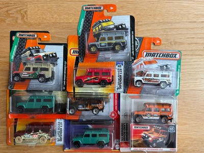 9x Matchbox Land Rover Defender 110 NEU+OVP
