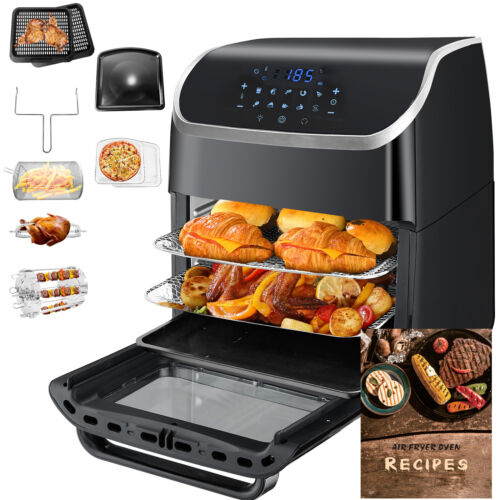 Digital Air Fryer 12.68QT Air Oven Low Fat Healthy Cooker Oil Free Rotisserie