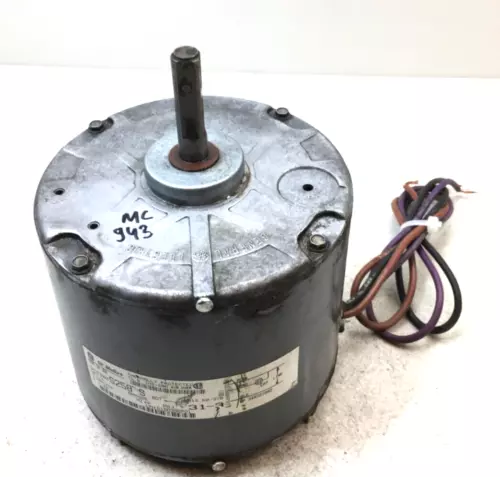 GE 5KCP39KFS258S Condenser Motor D150396P01 1/4HP 200/230V 825 RPM used #MC943