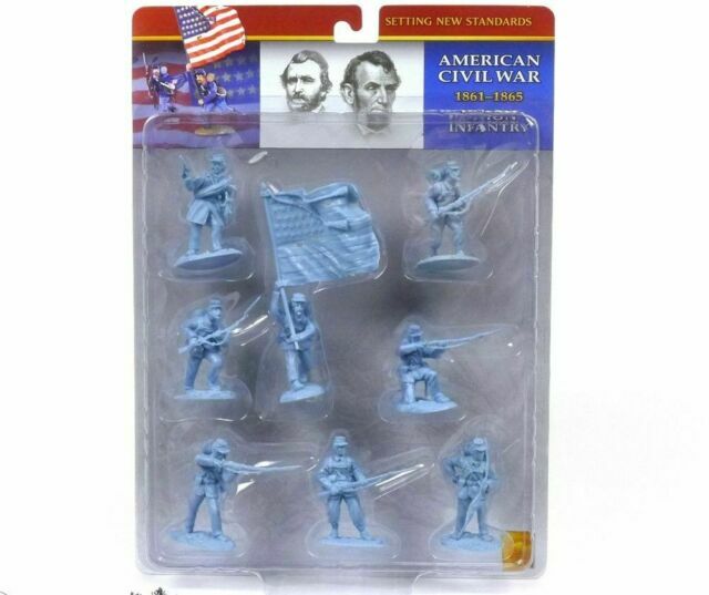 Conte Collectibles American Civil War Union Plastic Figures 54mm Soldiers Set 1 for sale online