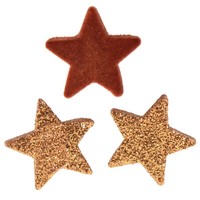 Weihnachtsdeko Streudeko Sterne Braun/Orange Ø4/5Cm 40 StüCk - Tischdeko Advent