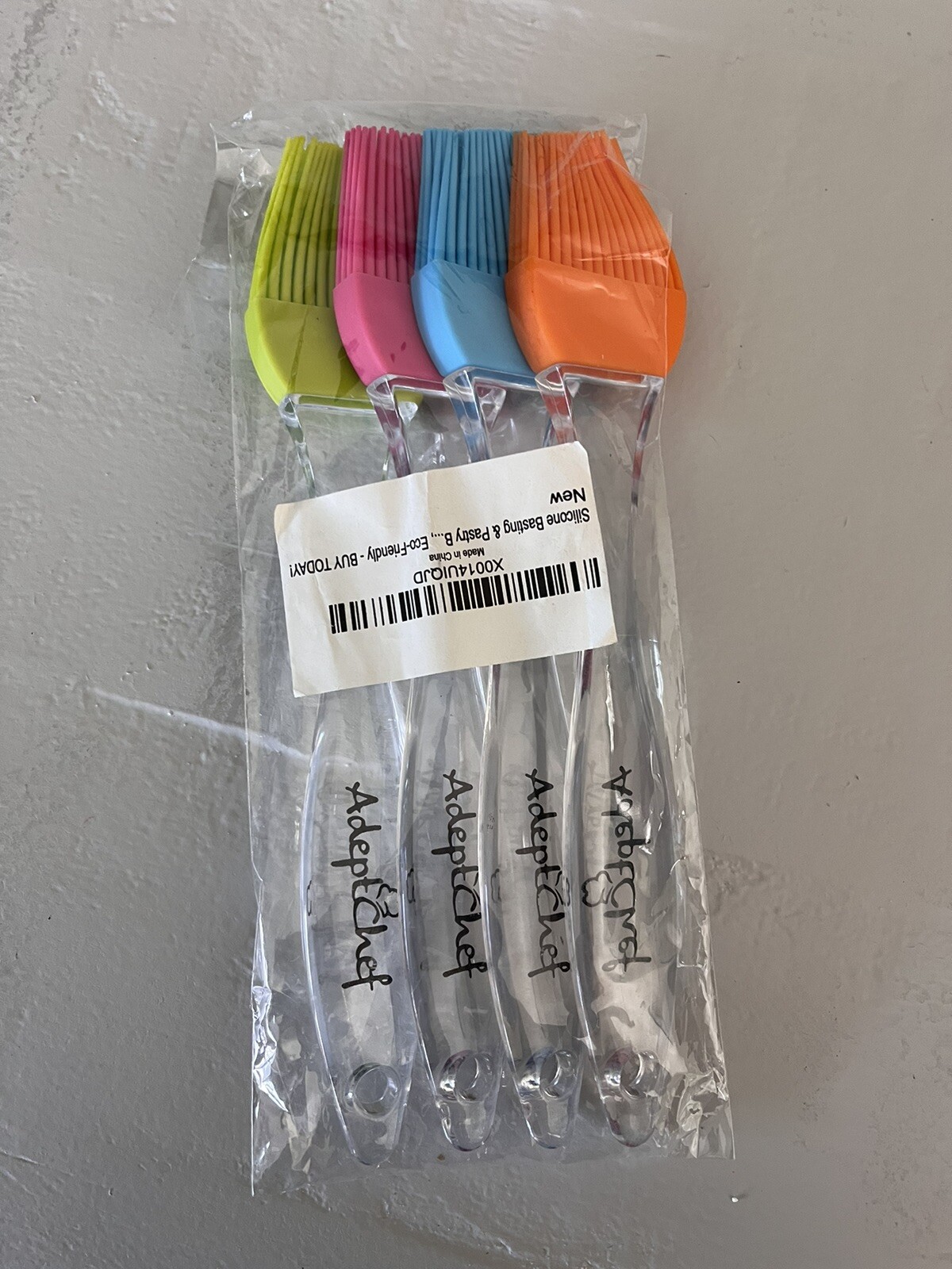 LOT of 4 Mini Basting Brush Adept Chef Assorted Silicone Kitchen Tools