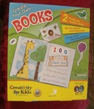 NEW Creativity for Kids Brand CREATE YOUR OWN BOOKS Craft Kit Ages 4 to 94