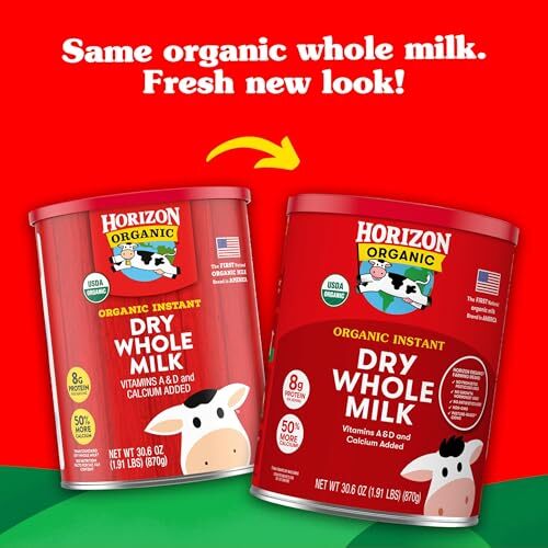 Horizon Organic Instant Dry Whole Milk 30.6 oz. Canister - Picture 3 of 9