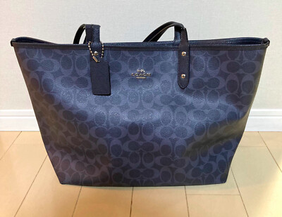 COACH ビジネスバッグ ネイビー コーチ2WAY ブリーフケース ネイビー メンズ ビジネスバッグ F72974