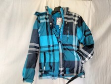 NWOT FREE COUNTRY Blue Green snowboarding ski JACKET HOOD YOUTH SIZE L 14