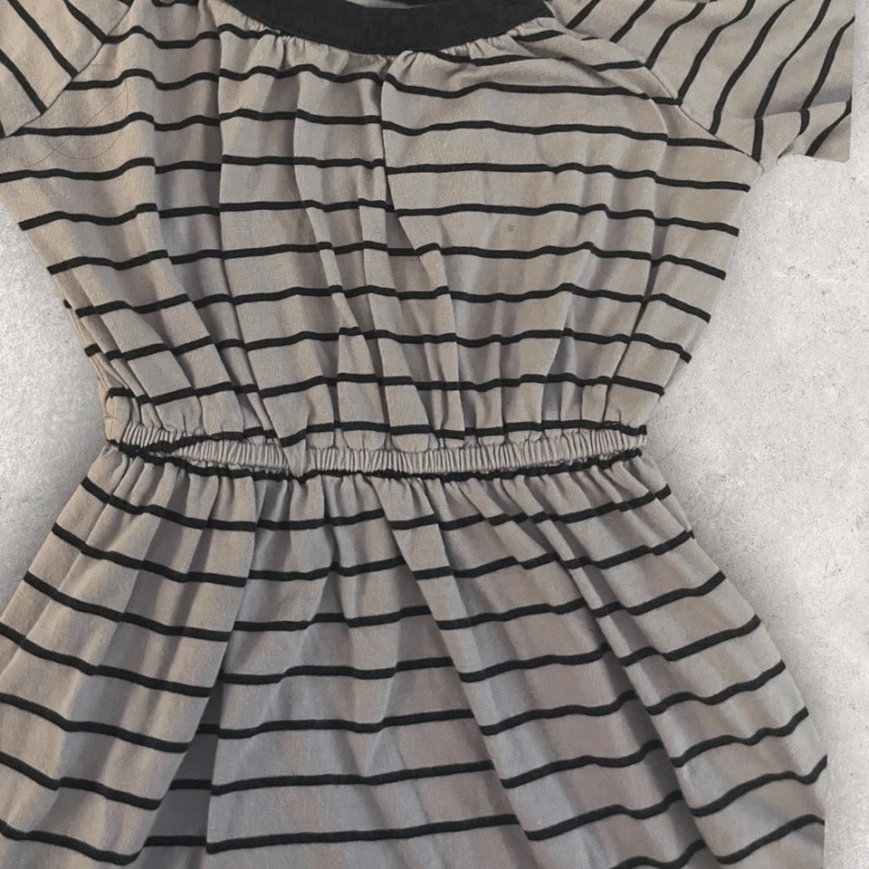 Великолепный LS фиолетовый в полоску платье, размер 4/5 - Изображение 3 из 4