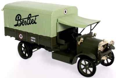HACHETTE 1/43 BERLIET CBA DIESEL CANVAS BACK TRUCK ''BERLIET'' DUNKELGRÜN 1913