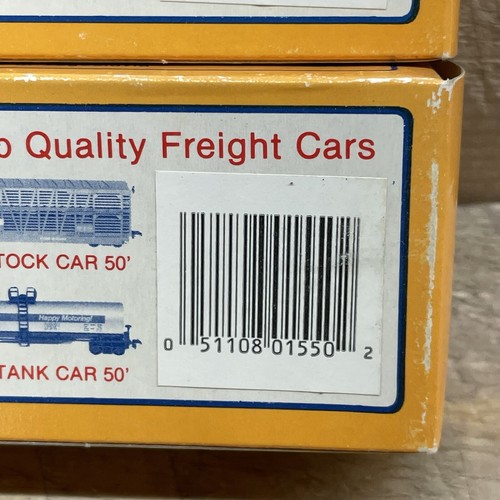 2X HO Scale MEHANO Train Car NORTH AMERICAN JOHNSON JWAX 49000 BOXCARS NOS - Picture 7 of 9