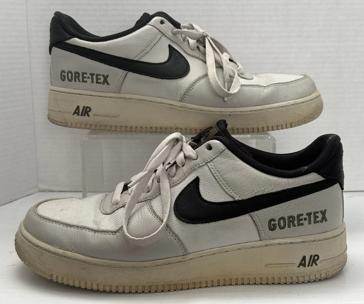Nike Air Force 1 Gore-Tex Light Bone Black Medium Olive CK2630-002 Mens Size 9.5