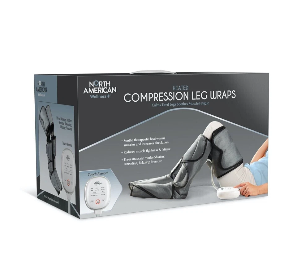 Compresión térmica envolturas para piernas circulación fatiga muscular pie de atleta control remoto NUEVO Foto 2 de 4