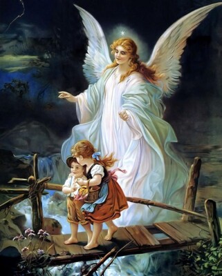 Jesus Christ Guardian Angel art print 8