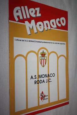Programme Officiel AS Monaco Vs Roda JC - Coupe UEFA 1990/91 - Vintage Foot