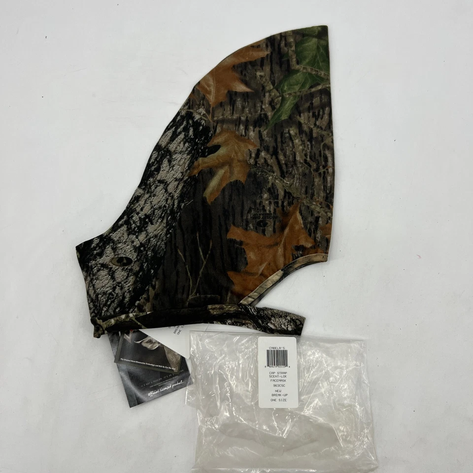 Vintage Cabelas Cap Strap Face Mask Mens One Size Camo Hunting Scentlok Made USA - Image 2 of 4