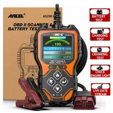 ANCEL AS200 Pro Universal Car Diagnostic Scanner Tool Code Reader Battery tester