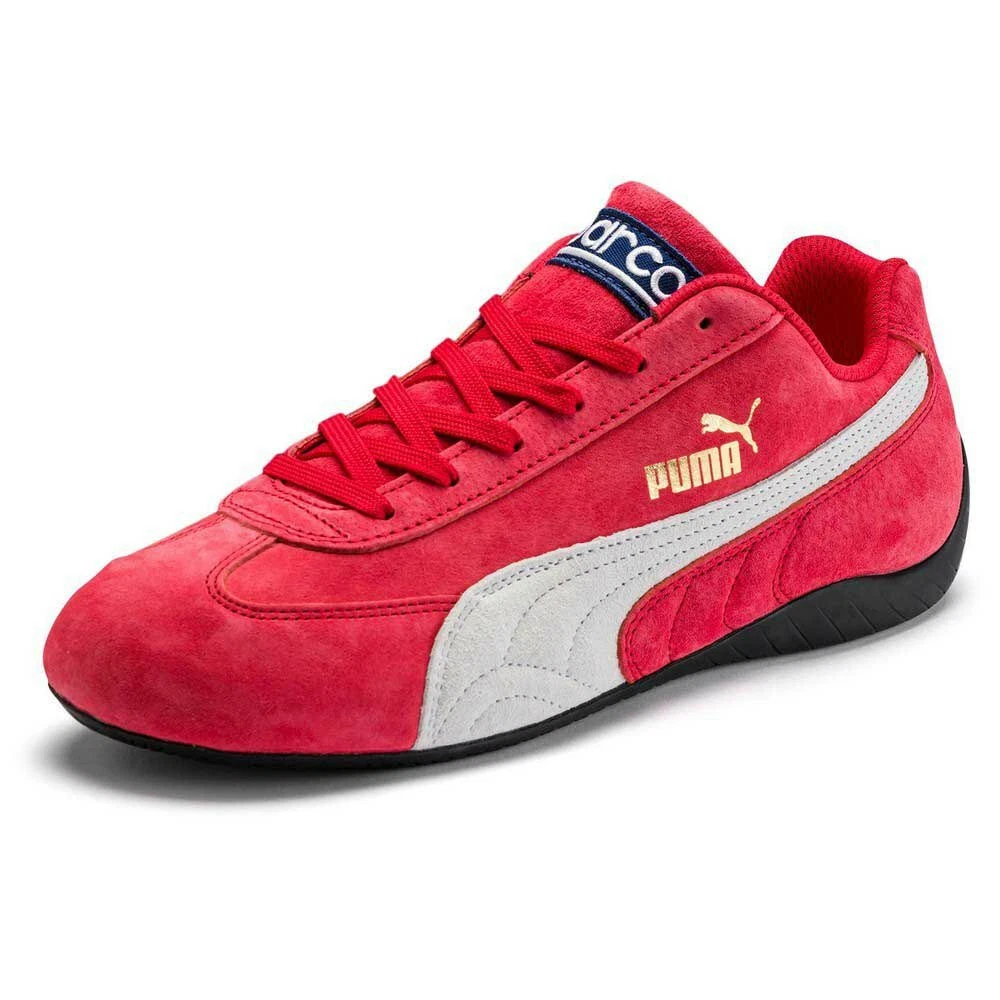 NEW 8.5 MOTOR DRIVING Puma Speedcat OG Sparco RED White Suede Shoe 306794 01