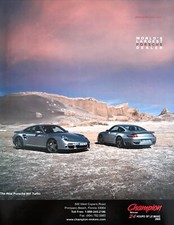 2006 Porsche 911 Turbo Coupe photo Champion Porsche vintage print ad