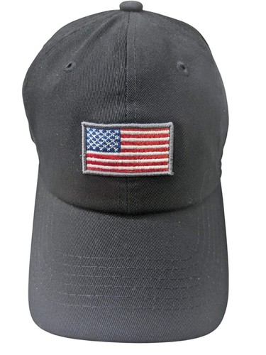 Baseballmütze US Mini Flagge schwarz Baumwolle