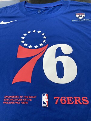 MENS NBA NIKE PHILADELPHIA 76ERS TEAM ISSUED LONG SLEEVE SHIRT