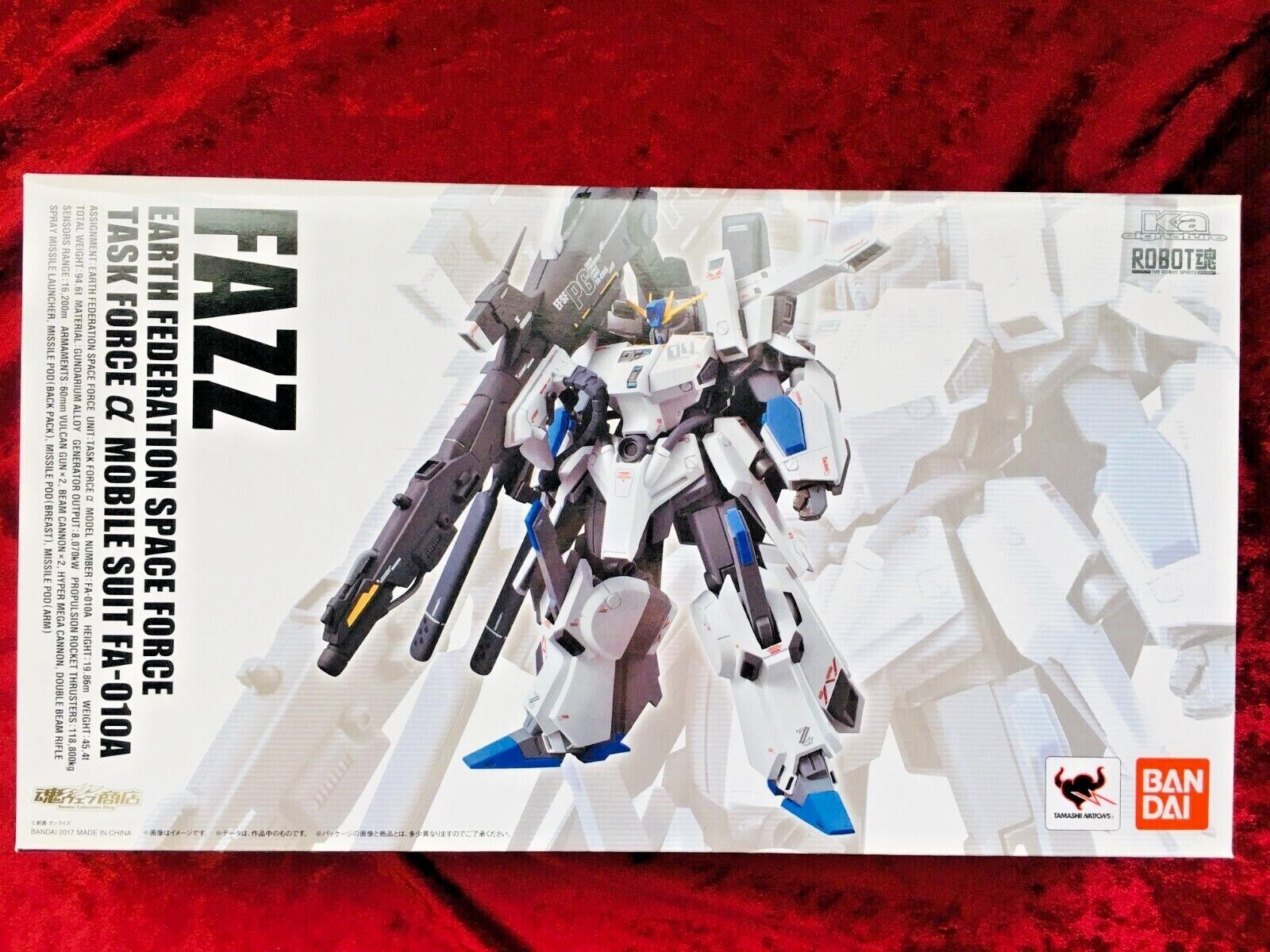 NEW ROBOT Spirits Ka Signature SIDE MS FAZZ Figure Bandai Mobile Suit Gundam