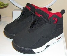 SHAQ Baby Black Red & White Athletic Basketball Shoes Sneakers Size 5 EUC