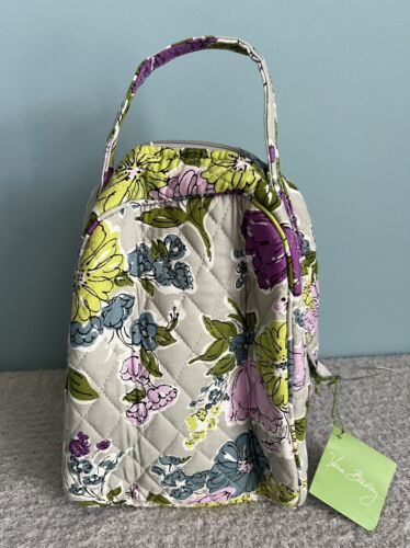 Vera Bradley Lunch Bag Watercolor Insulated Lunchbox Gray Let’s Do School - Picture 2 of 8