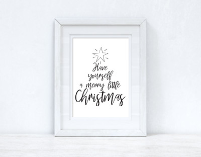 Stern Have Yourself A Merry Christmas Saisonale Wand Wohndeko Druck