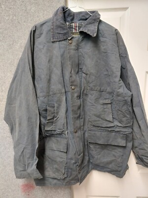 Whatbaron Limited Medium Men's Blue Wax Jacket UK