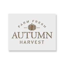 Farm Fresh Autumn Harvest Stencil - Durable Reusable Mylar Stencils