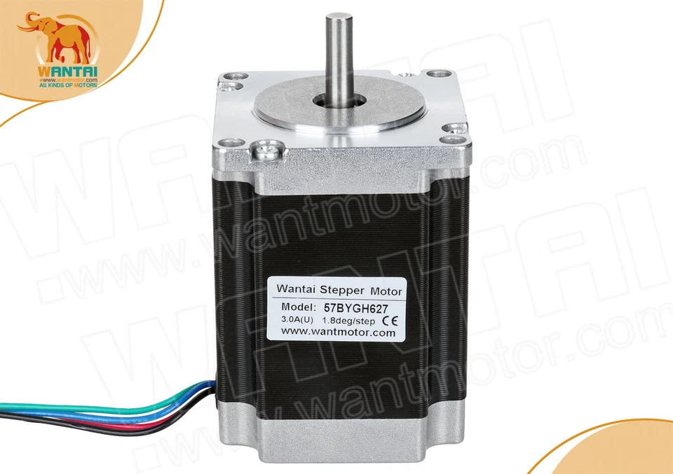 【US ship 】5PCS Wantai NEMA23 STEPPER MOTOR 270 OZ-IN,3A,4-Leads,57BYGH627 - Image 2 of 4