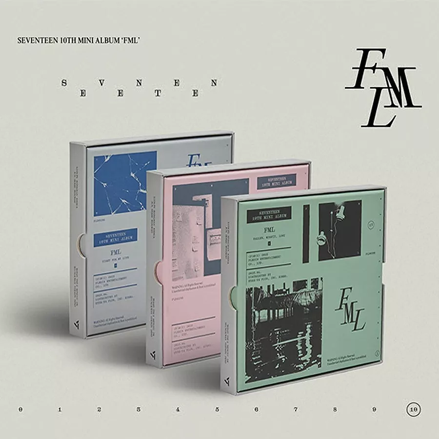 SEVENTEEN FML 10th Mini Album 3 Ver SET/3CD+6 Book+6 Photo Card+3  Pre-Order+GIFT