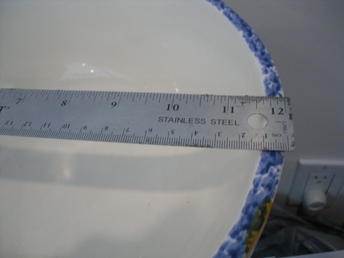 Vintage Santa Ana California Crock Shop Inc Sunflower 3 BOWLS SET 12", 10", 8" - Picture 5 of 8
