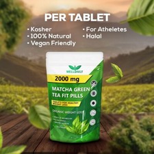 Organic Matcha Green Tea 2000mg 30 - 360 Tablets Weight Loss Metabolism Booster